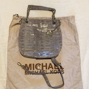 Michael Kors Snakeskin Convertible Shoulder Bag